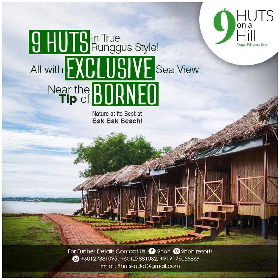 9 Huts On A Hill Hotell Kudat Eksteriør bilde